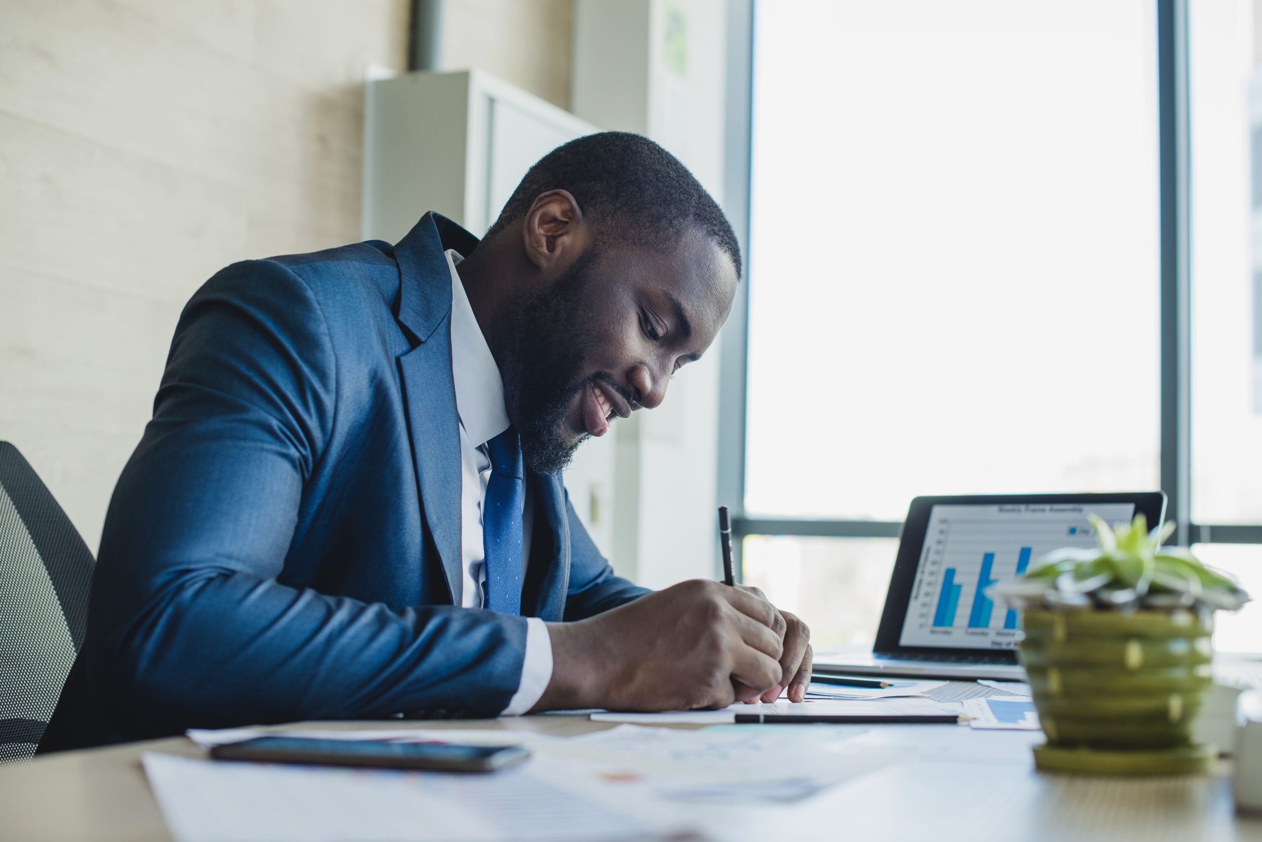 man doing data sourcing and collection