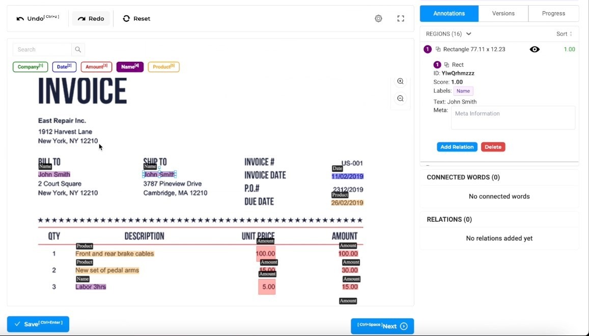 ayadata invoice nlp